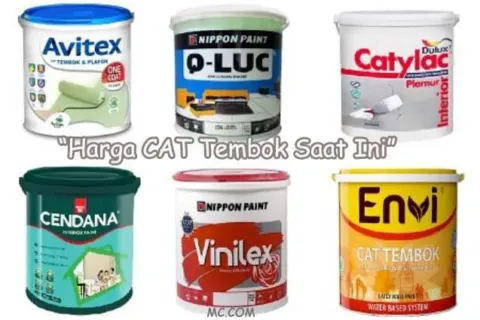 List Harga Cat Tembok Berbagai Merk