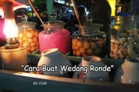 Cara Bikin Wedang Ronde