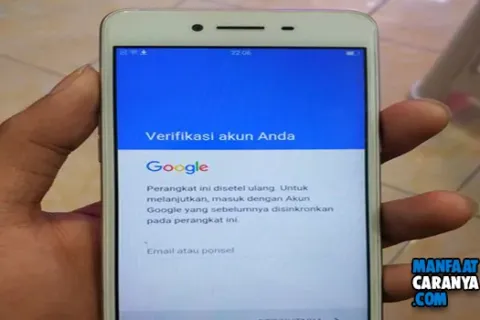 Cara Bypass FRP Oppo A37 Lupa Google Account