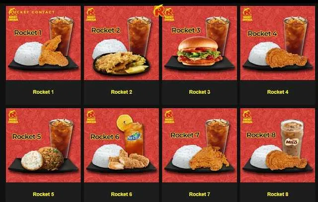 Harga Menu Rocket Chicken Indonesia