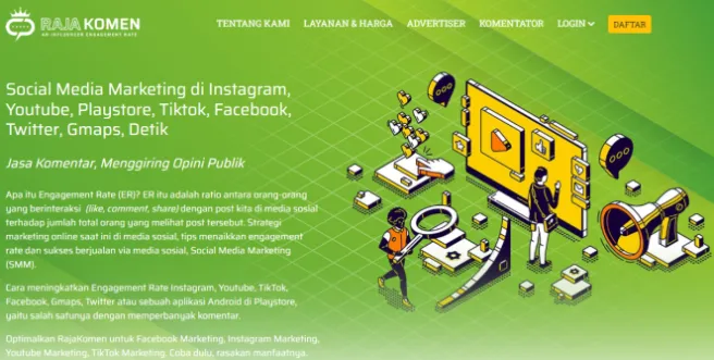Raja Komen Social Media Marketing