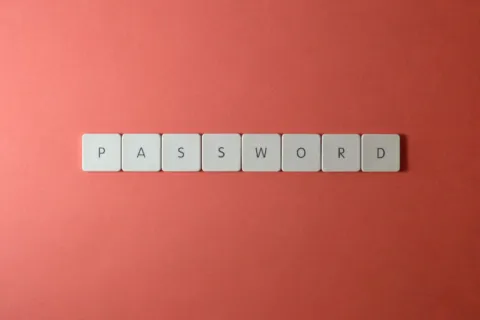 Tampilan aplikasi pengelola kata sandi di ponsel pintar untuk mengamankan data pribadi di internet