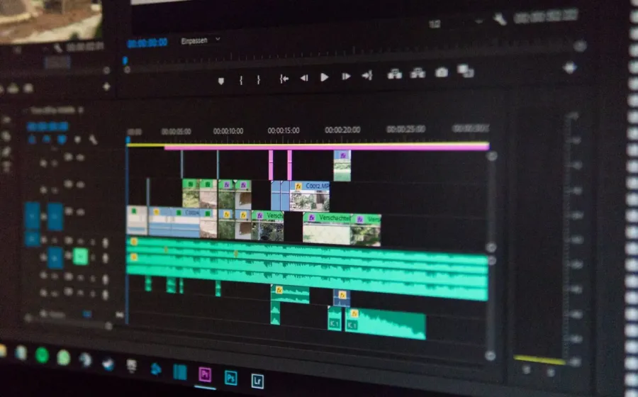 Konsep ide aplikasi edit video mudah pada antarmuka smartphone untuk pembuat konten